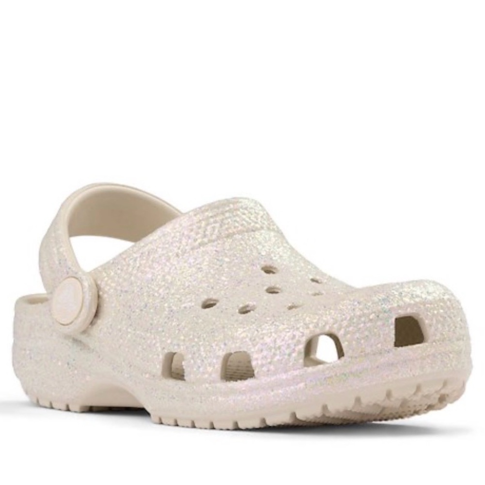 Kids glitter crocs size 10